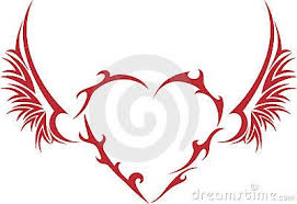 Coeur Tribal Avec Des Ailes Idees De Tatouages Comment Dessiner Une Fleur Tribal