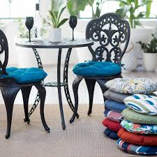 Coral Coast Classic 16 In Round Bistro Outdoor Seat Cushion Set Of 2 From Hayneedle Com Outdoor Seat Cushions Bistro Chairs Outdoor Round Seat Cushions
