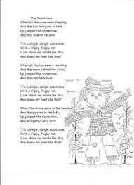 Scarecrow Word Finds Google Search Preschool Poems Kids Poems Poetry For Kids