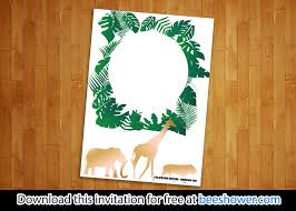 Our wide variety of baby shower invites can help you set. Free Printable Jungle Baby Shower Invitations Templates Free Printable Baby Shower Invitations Templates