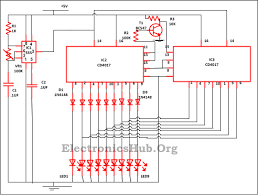 Do you need an even brighter light? Led Knight Rider Circuit Led Running Light Led Chaser Circuit Two Way Running Led