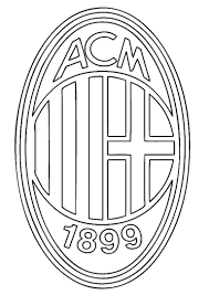 Milan Logo For Coloring חיפוש ב Google Escudo Milan Futbol