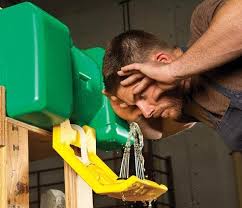 Emergency Eyewash Stations In 10 Steps Osha Safety Safeatwork Via Katie Emergency Occupational Health And Safety First Aid Equipment