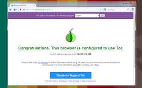 But be patient, within a minute or two tor browser will open and congratulate you. Tor Browser