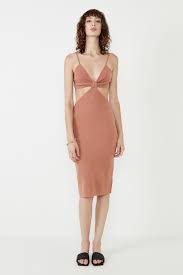 Maybe you would like to learn more about one of these? Knot Front Knit Dress In Stone Bardot