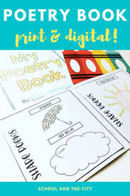 Poetry Book Print Digital Versions In 2020 Elementary Writing Activities Elementary Writing Poetry Books