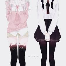 Drawing anime sweater or sweatshirt drawing anime sweater on body drawing example. Tarelko I Anime Drawing Anime Clothes Anime Dress Character Outfits