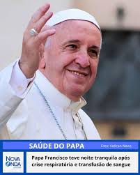 O Papa Francisco, de 88 anos, passou uma noite tranquila no Hospital  Gemelli, conforme informado pela Sala de Imprensa da Santa Sé. A  atualização, divulgada na manhã deste domingo (23), destaca que