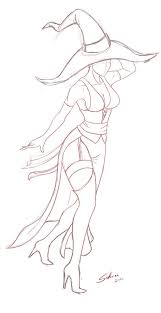 Witch Disharmoni Sketch By Solarcx Deviantart Com On Deviantart Beginner Sketches Art Drawings Anime Drawings Sketches
