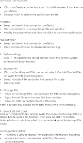 Unpair from all mobile devices, erase all codes, and restore the factory default . 108 Hsdpa Usb Modem User Manual Tct Mobile