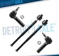 RWD Front Inner Outer Tie Rods for 2006-2010 Chrysler 300 Dodge Charger  Magnum