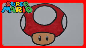 If you liked drawing please heart. How To Draw Super Mario Bros Mushroom Youtube