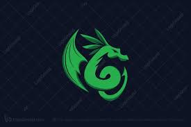Tags that describe this logo: Dragon Leaf Logo