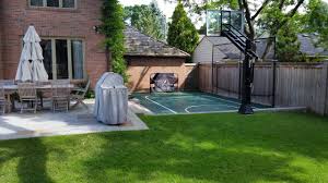 Backyard basketball court ideas with field house. Backyard Basketball Courts Houzz