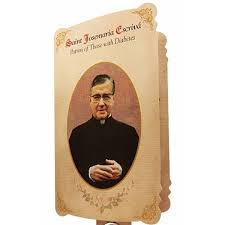 Funeral card printable mass card with photo custom design template 2.5 x 3.5 greenery memorial prayer card printable funeral cards diy print. Medal And Prayer Card Of St Josemaria Escriva Patron Of Diabetics St Josemaria Institute Prayers Prayer Cards Cards