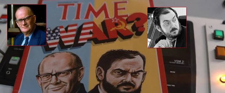 In 2010: The Year We Make Contact (1984), a nurse is seen reading a copy of  Time magazine that has likenesses of Arthur C Clarke and Stanley Kubrick on  the cover as