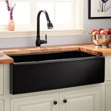 36 Dorhester Fireclay Reversible Farmhouse Sink Smooth Apron Black Kitchen Sink Design Farmhouse Sink Kitchen Rustic Kitchen Design