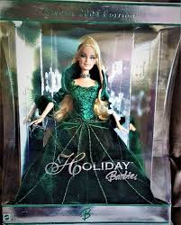 New In Box All Eyes Will Be On 2004 Holiday Barbie As She Makes Her Grand Entrance At The Winter Holiday Barbie Holiday Barbie Collection Holiday Barbie Dolls