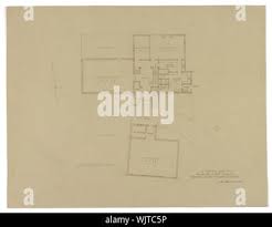 House For Mr And Mrs De Witt Parshall Montecito Santa Barbara California Second Floor Plan James Osborne Craig Architect Stock Photo Alamy