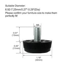 Leveling feet provide a simple solution for wobbly tables in your restaurant, school, or event venue. M8x13x30mm Furniture Table Glide Adjustable Leveling Feet 24pcs Silver Overstock 28708682
