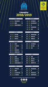 Calendrier / résultats classement l1 résultats ligue 1 classement ligue des champions. Om Le Calendrier Complet De L Om Pour La Saison 2018 2019 De L1