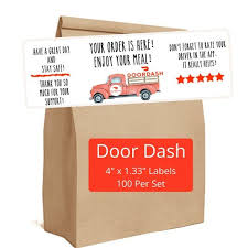 Doordash Food Delivery Thank You 5 Star Review Stickers 100 Etsy In 2020 Food Delivery Doordash Thank You