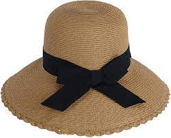 Sun N Sand Straw Bow Bucket Hat One Size Natural At Amazon Women S Clothing Store Hats Amazon Women Straw