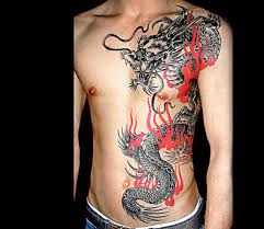 Black And Red Dragon Tattoo Designs Dragon Tattoo By Buena Vista Tattoo Post 1823 Dragon Sleeve Tattoos Tattoos For Guys Red Dragon Tattoo