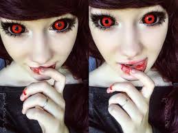 Black And Red Sclera Contacts Lady Bug Eyes Gremlin Black Red Sclera Contact Lenses Tokyo Ghoul Contacts Contact Lenses Halloween Contact Lenses