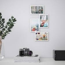 Schlichter bilderrahmen in naturfarbe für eine schöne und preisgünstige präsentation ihrer bilder. Yllevad Collage Rahmen Fur 4 Fotos Weiss 21x41 Cm Ikea Deutschland
