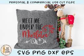 Download Free Svgs Download Meet Me Under The Mistletoe Svg Cut File Free Design Resources