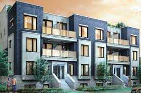 Stackable Condo Townhouses Offer More Space At Less Cost Townhouse Exterior Facade Architecture Design Apartment Architecture