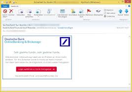 Sicherheit Fr Konto De Iban Von Deutsche Bank Privat Und Gesch Ftskunden Dlrekt Deutschebank De Vorsicht E Mail