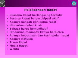 Notulis sendiri harus berada di dalam rapat. Mengelola Pertemuan Rapat Ppt Download