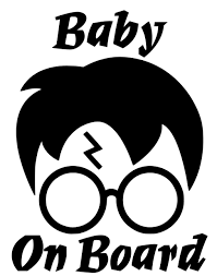Baby On Board Sign Black And White Harry Potter Baby On Board Decal By Blessyourhrtdsgns On Etsy Harry Potter Baby Harry Potter Decal Baby Decals