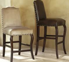 calais leather bar stool pottery barn