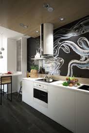 Cuisine Noire Et Bois En 42 Idees De Design D Interieur Cuisine Noire Et Bois Cuisine Noire Mobilier Blanc