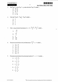 Latihan soal un matematika smk. Soal Ujian Nasional Un Matematika Th Pel 2012 2013 Ap