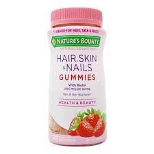 Nature S Bounty Optimal Solutions Hair Skin Nails Gummies Strawberry 80 Gummies Evitamins Com