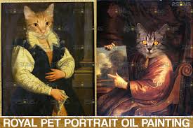 2 jpg, 1 abr fur. Royal Pet Portrait Templates Vol 8 Pet Painting 839403 Actions Design Bundles