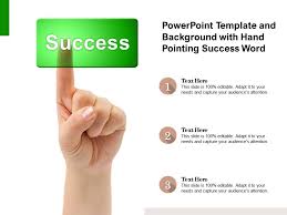 Type a message in a reply or start a new conversation. Powerpoint Template And Background With Hand Pointing Success Word Presentation Graphics Presentation Powerpoint Example Slide Templates