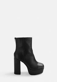 Black Chunky Platform Boots Missguided