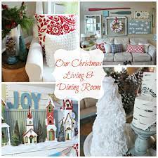 The Happy Housie Our Christmas Living And Dining Room Lots Of Handmade And Diy Christmas D Christmas Decor Diy Christmas Inspiration Christmas Projects Diy