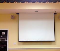 Retractable In Ceiling Projector Screen Hometheaterdiy Homecinemaprojector Videoprojecteur Ecran Tele Projecteur