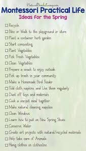 Montessori Practical Life Ideas For The Spring Free Printable Natural Beach Living Montessori Practical Life Montessori Lessons Montessori