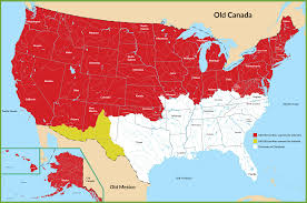 Follow along for usa vs mexico live stream online, tv channel, prediction, lineups preview and score updates of the concacaf nations league 2021. Usa Territories Annexed By Canada Red And Mexico Yellow After The 2nd American Civil War Imaginarymaps