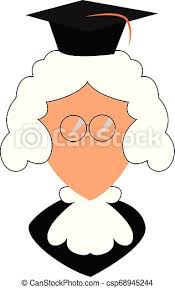 A good judge must be impartial, calm and intelligent. Cartoon Funny Judge Vector Or Color Illustration Cartoon Judge With A Black Robe White Tie Around His Neck Glasses Without Canstock