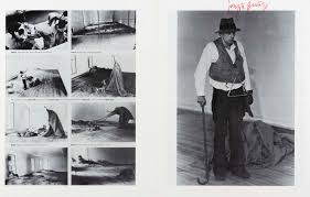 I' have been researching joseph beuys for a contemporary art history paper and i thought i'd share these interesting pieces. Beuys Joseph Performance Avec Un Coyote 1975 Mutualart