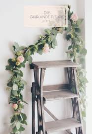 Diy Une Guirlande De Fleurs Floral Garland Decor Flower Garlands