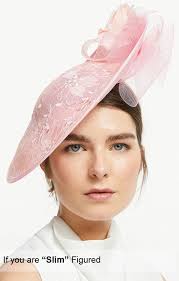 Light pink wedding hats discount